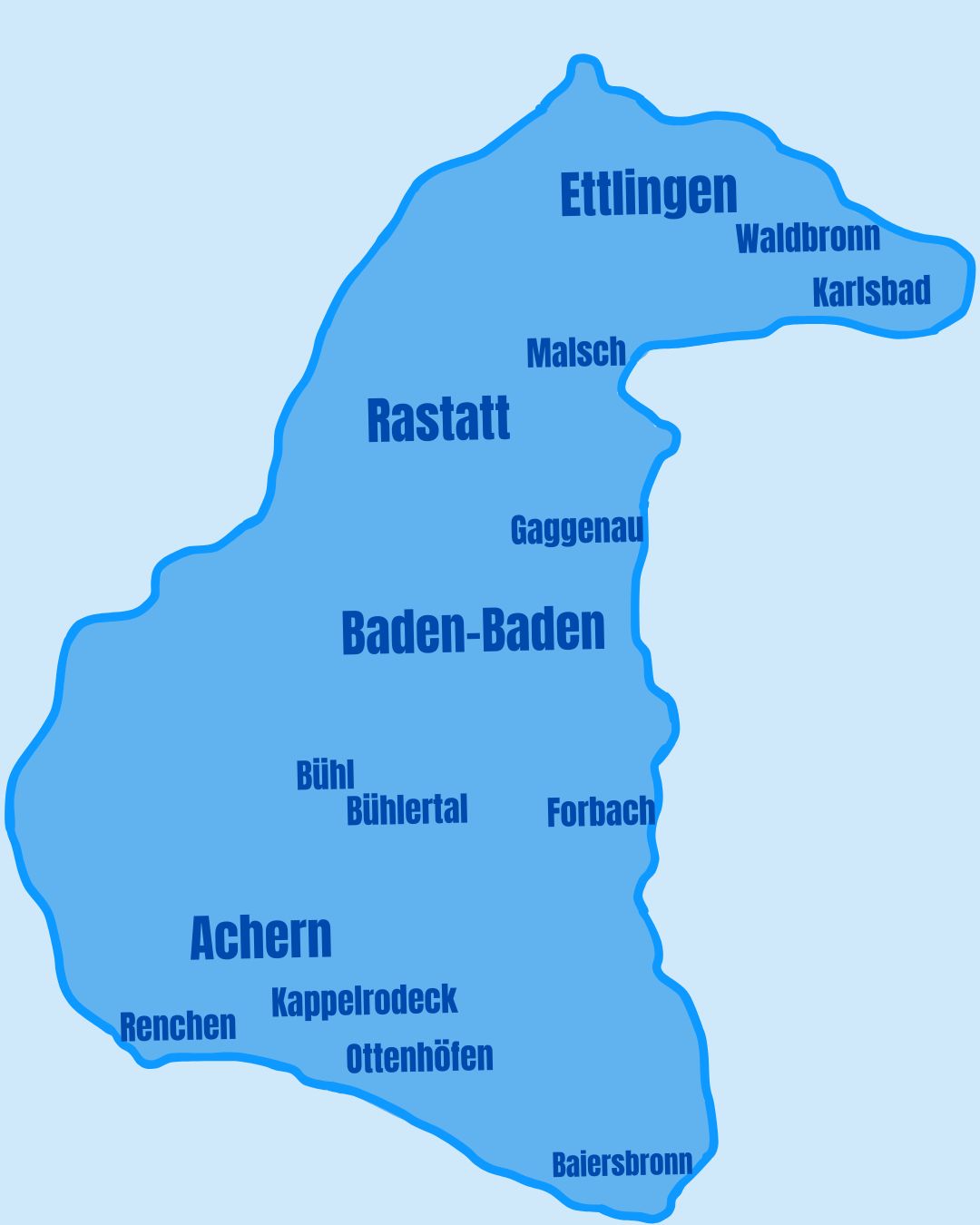 Karte Einzugsgebiet Rundumbetreuung24